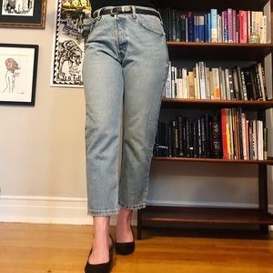 Zara light wash mom jeans